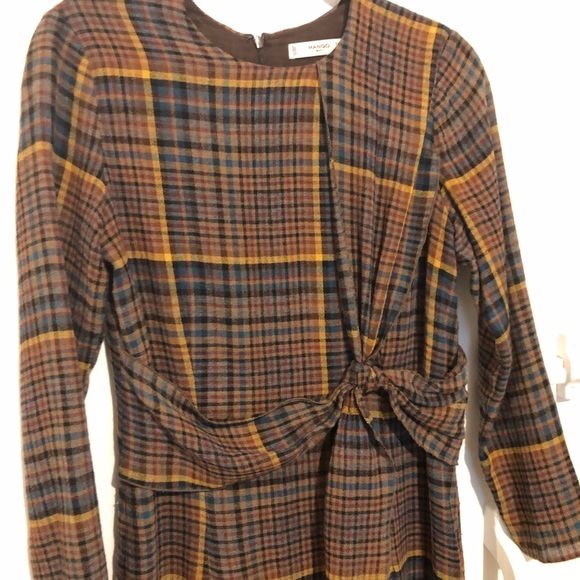 mango tartan dress